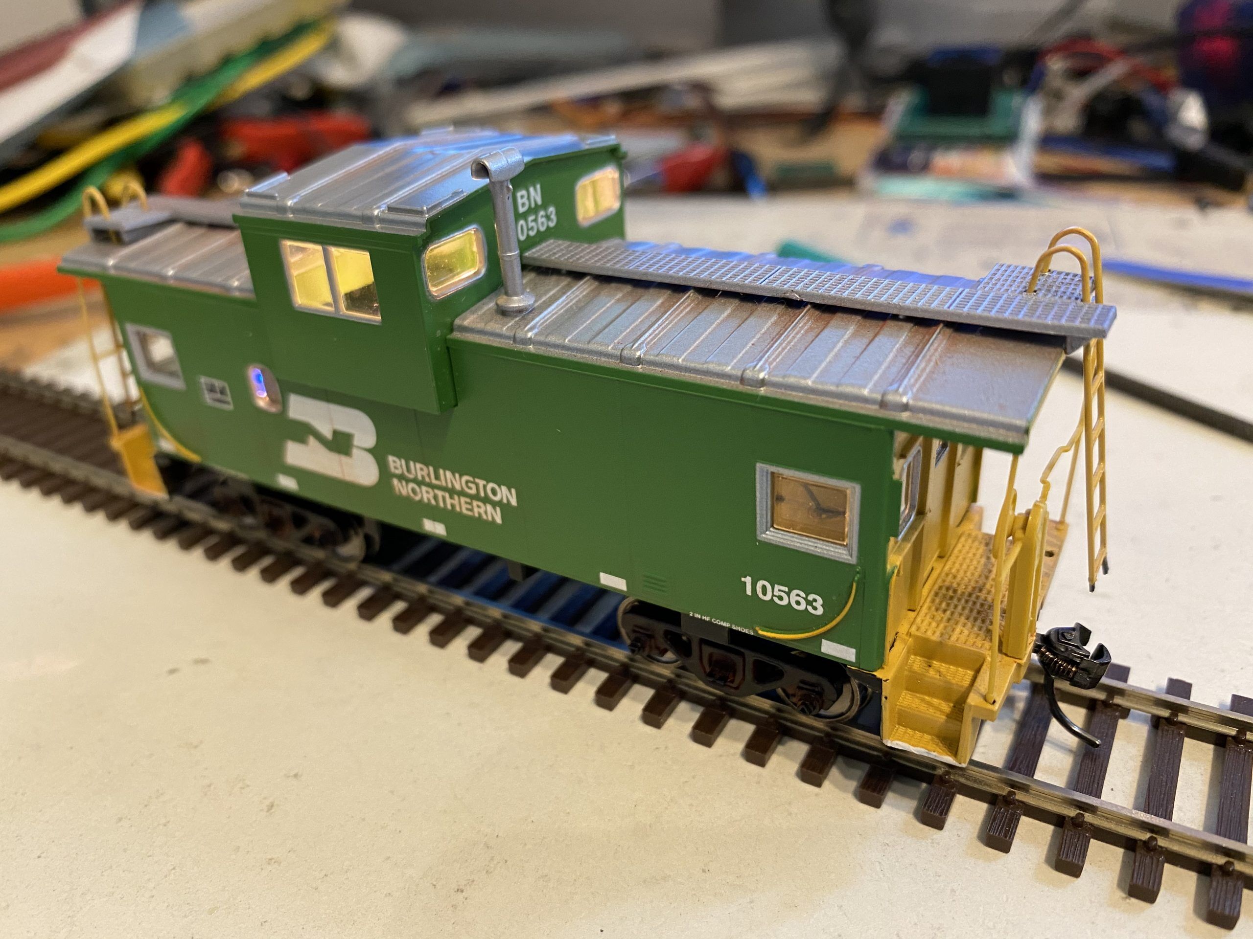 S Scale Caboose LED Lighting KIT using On-board Battery & Switch American Flyer 