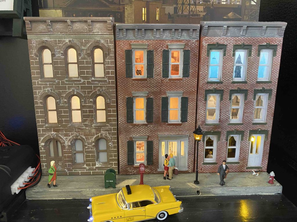 HO Scale Row House Lighting Animation.